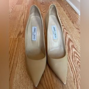Jimmy Choo EU size 40 leather beige stilettos
